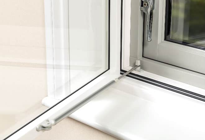 Secondary windows with two locking points for added home security