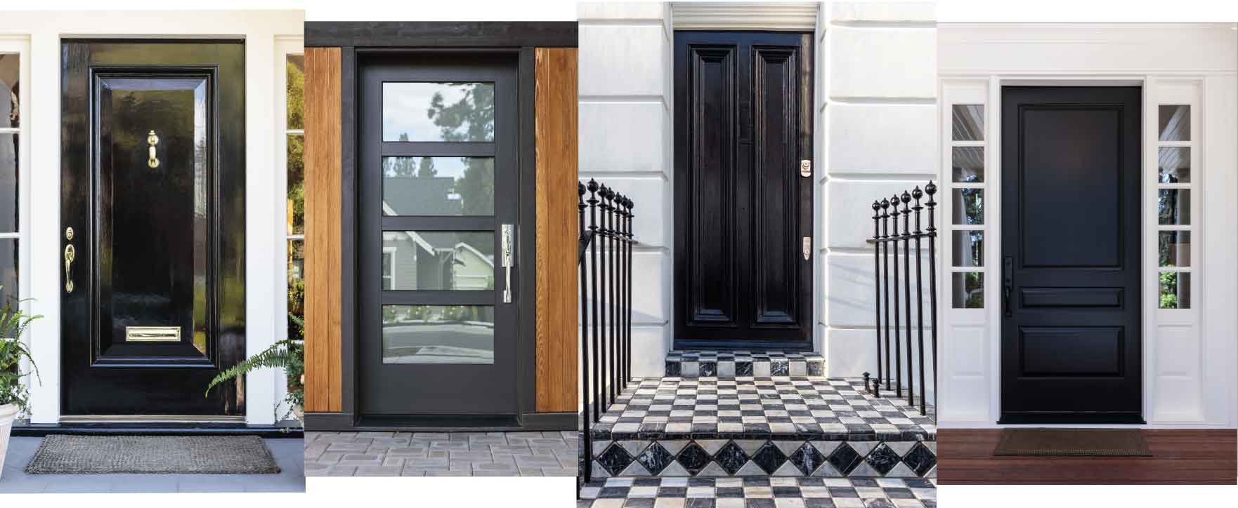 Best front door colours black doors