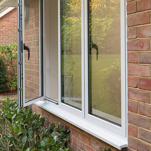 White Everest casement window