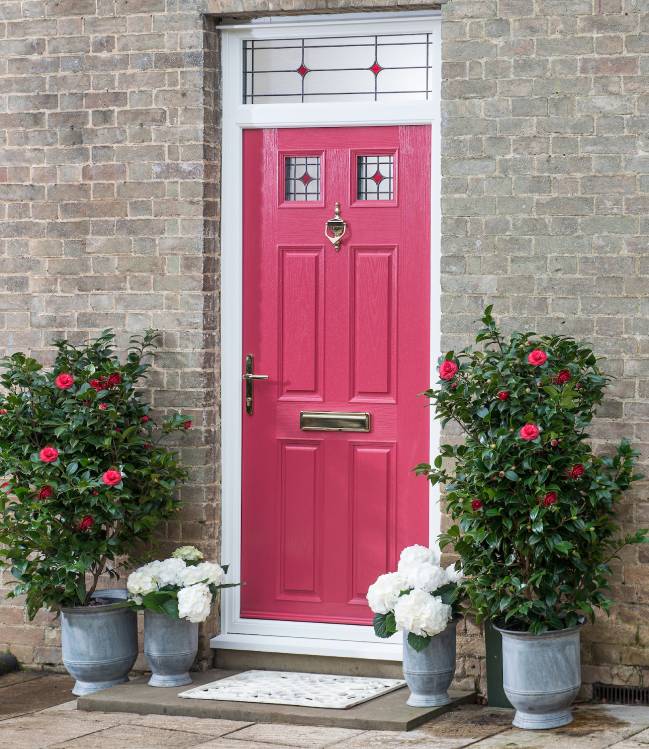 A secure composite front door