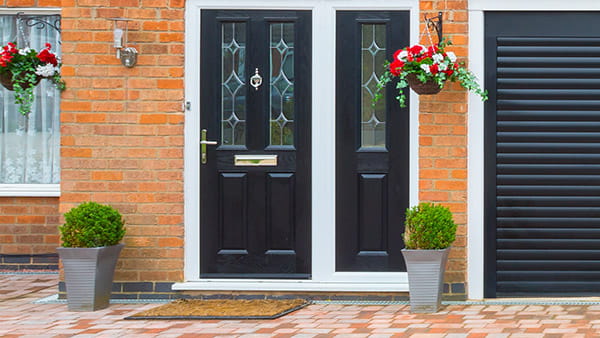 An Everest black front door