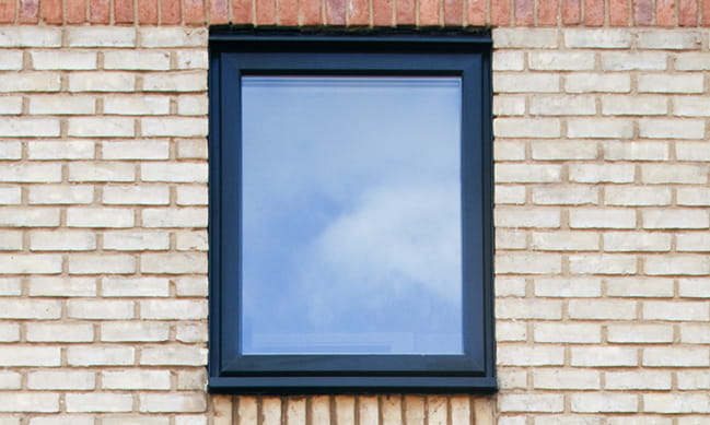 Black uPVC window