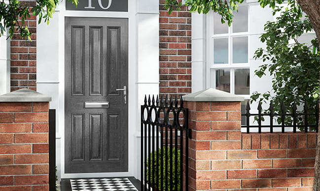 An Everest grey timber entrance door