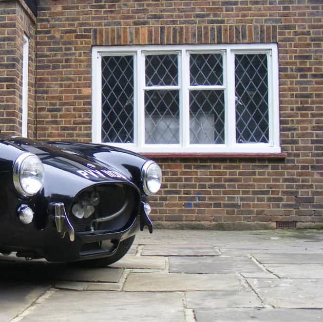 Outside view of a white Everest secondary glazing window