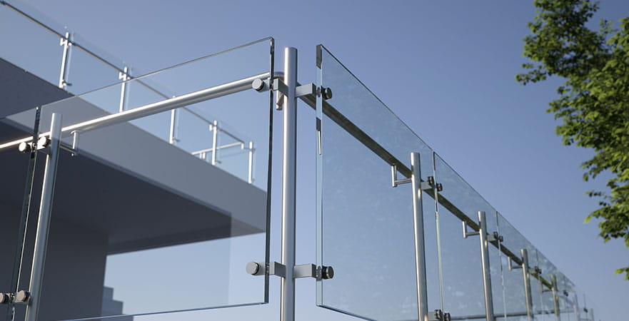 The uses of laminated glass - glass balcony