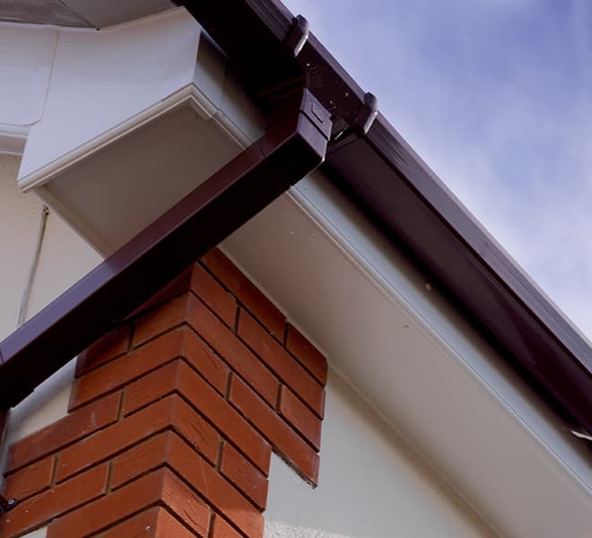 Everest roof guttering and downpipe