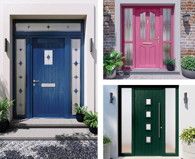 Everest front doors in a range of colours