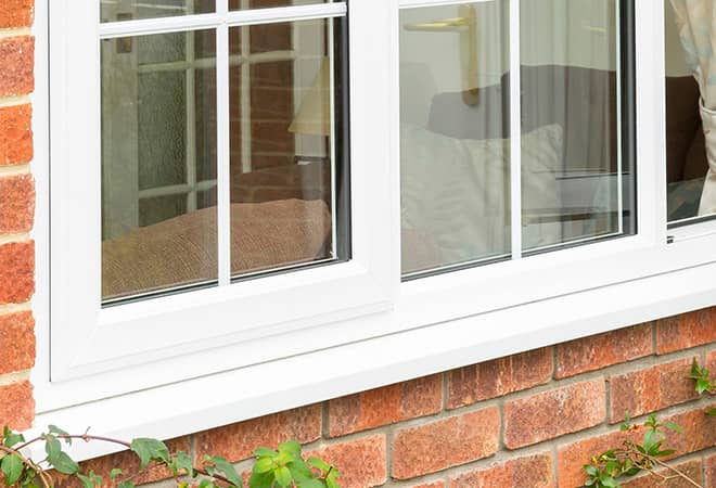 Low maintenance Everest uPVC windows on the exterior of a modern home