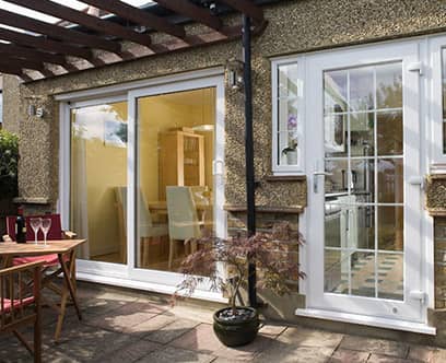 uPVC patio door and entrance door