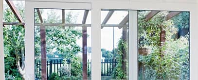 Inside shot of uPVC patio doors