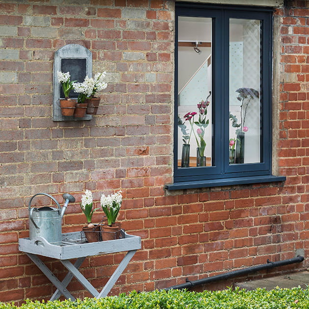 Property with grey uPVC flush windows