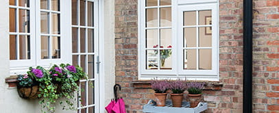 uPVC white windows and entrance door