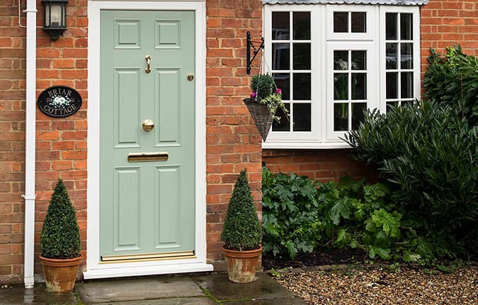 Cottage with White upvc window