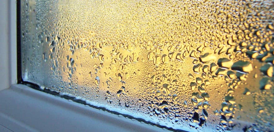 Condensation on the inside of windows