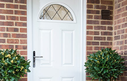 A white Everest front door installed