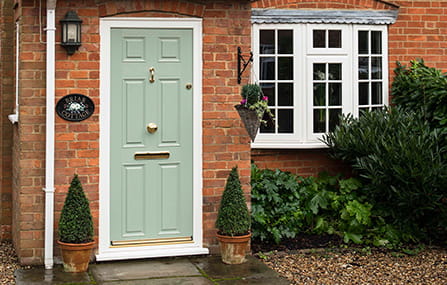 Everest front door finished in Chartwell Green