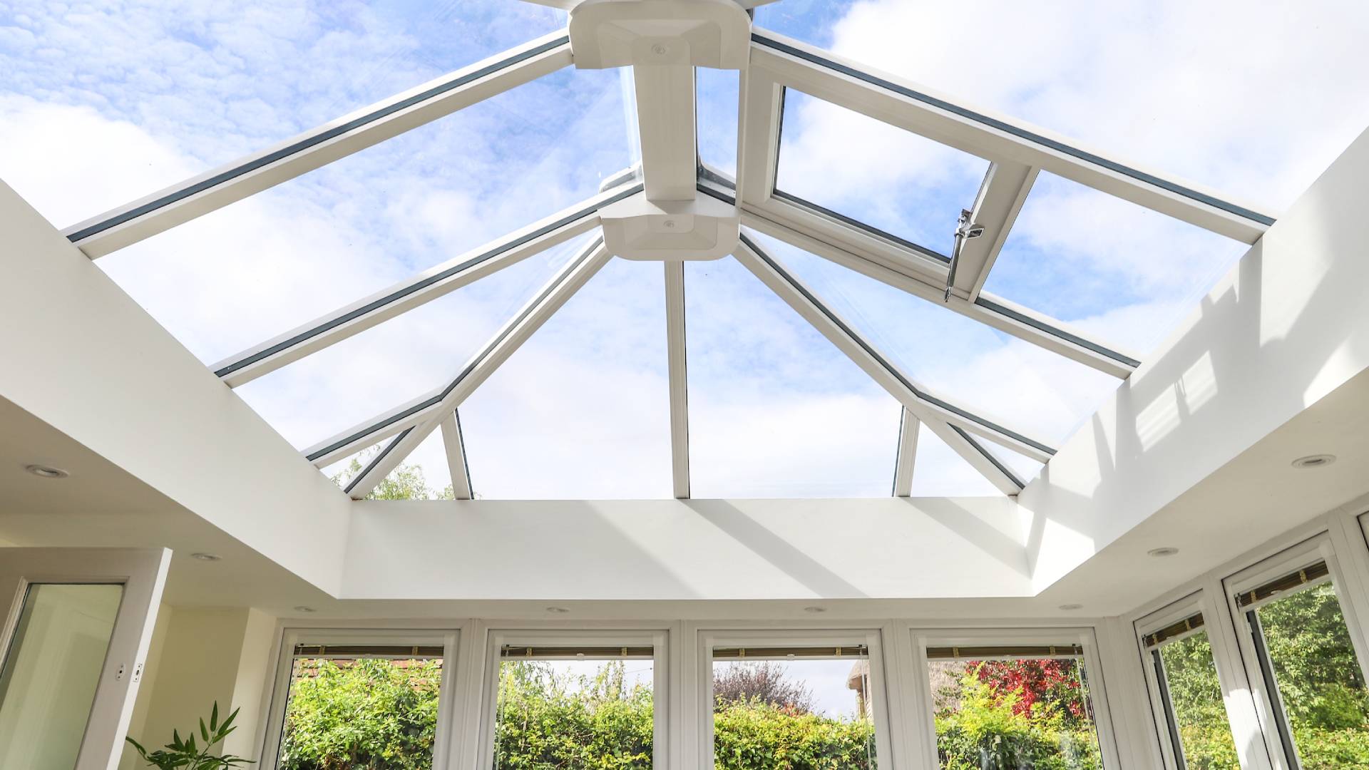 Everest conservatory skylight with white frames