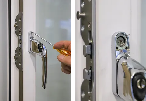 Everest conservatory window handle repair with screwdriver