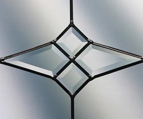 Everest conservatory leaded glass diamond pattern