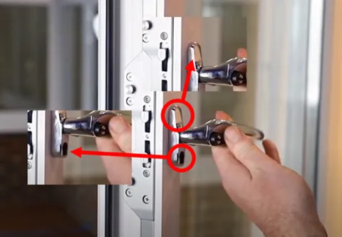 Everest conservatory window handle installation