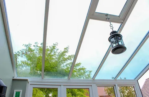 Everest conservatory skylight with black lantern