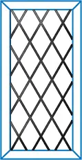 Everest conservatory diamond patterned window