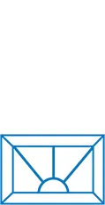 Everest conservatory window design with radiating lines