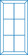 Everest conservatory window design with four panes
