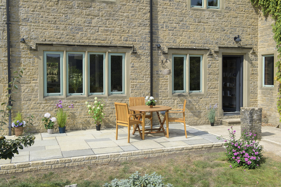 sage green aluminium windows