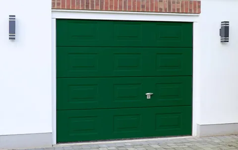 Everest dark green garage door