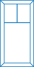 Everest conservatory window design with three sections