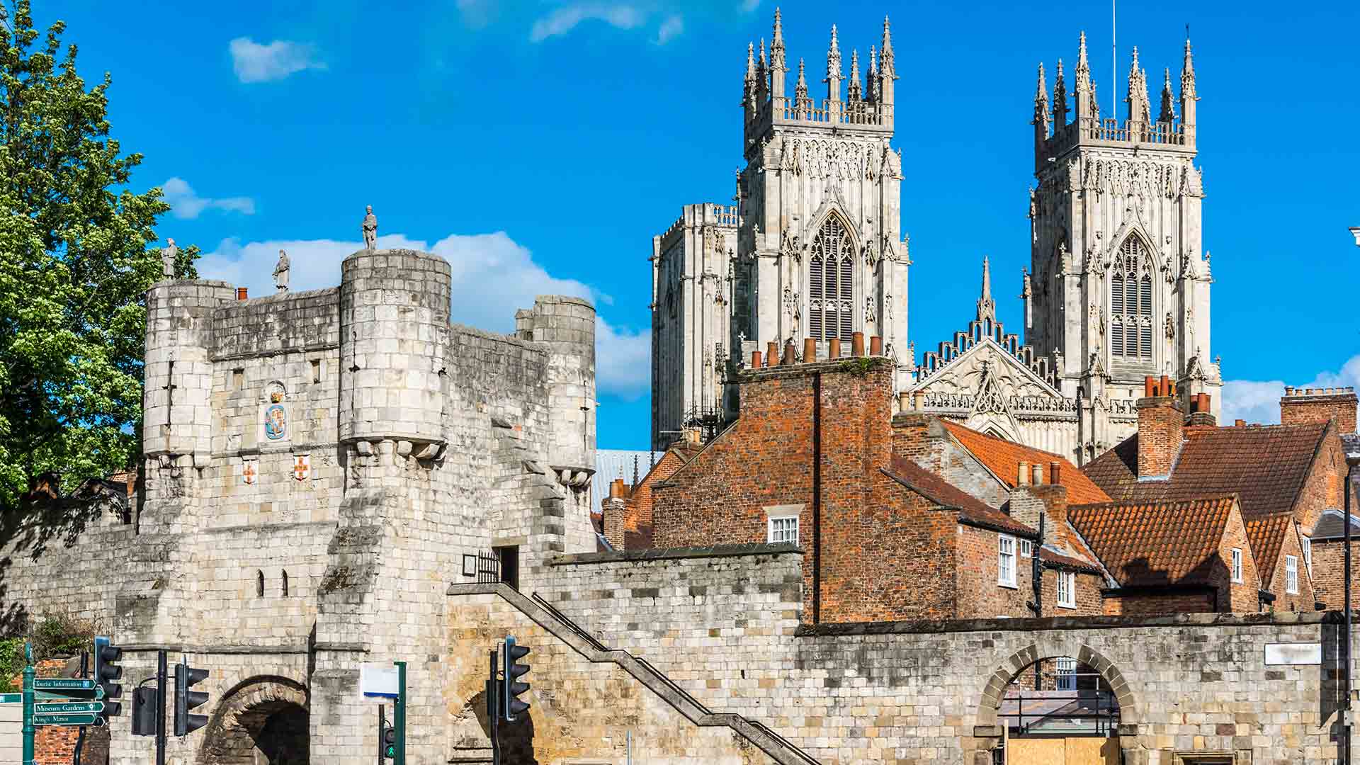 York city walls and minster